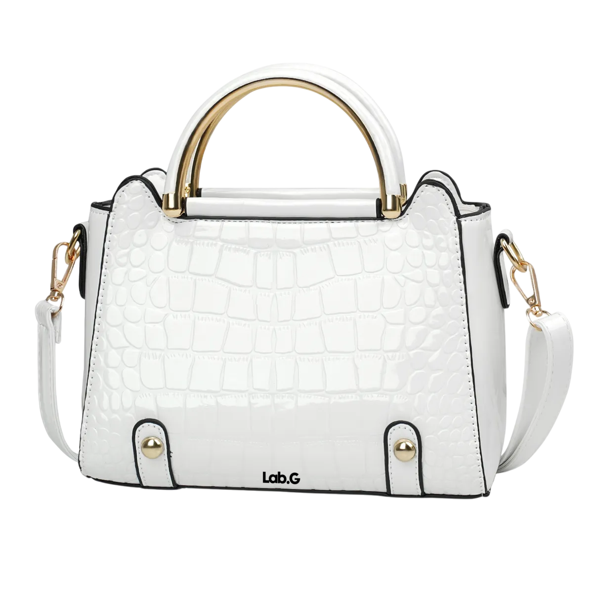 Foto 2 pulgar | Bolsa Bandolera Lab.g Mujer Moda Cartera Crossbody Tote Hombro Blanco