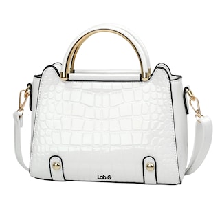 Foto 1 | Bolsa Bandolera Lab.g Mujer Moda Cartera Crossbody Tote Hombro Blanco