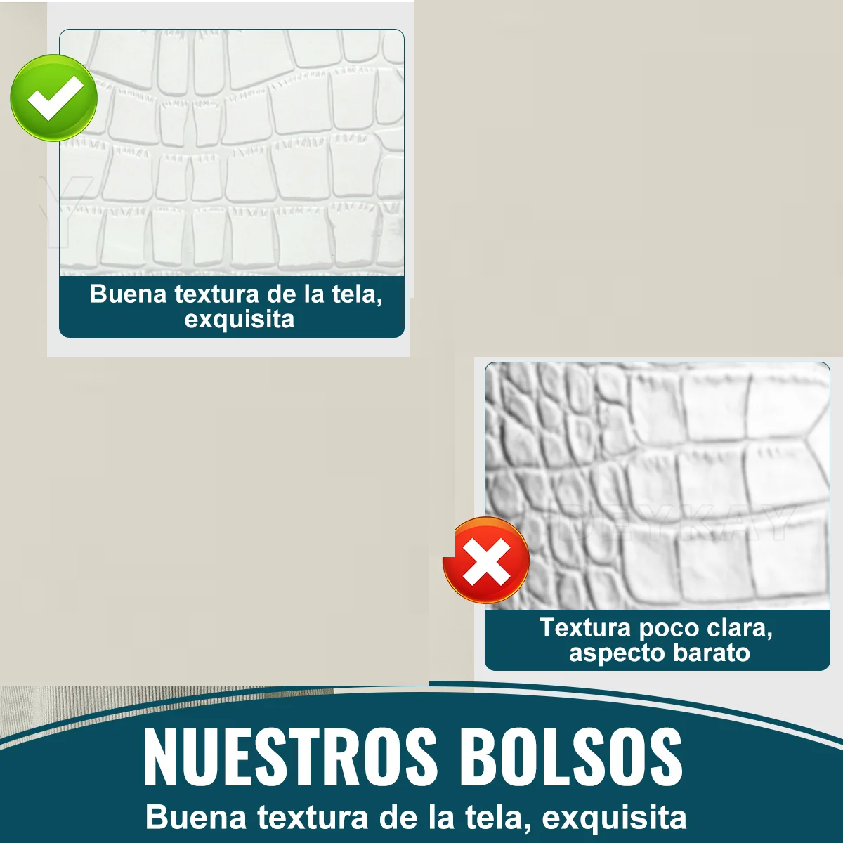 Foto 4 pulgar | Bolsa Bandolera Lab.g Mujer Moda Cartera Crossbody Tote Hombro Blanco