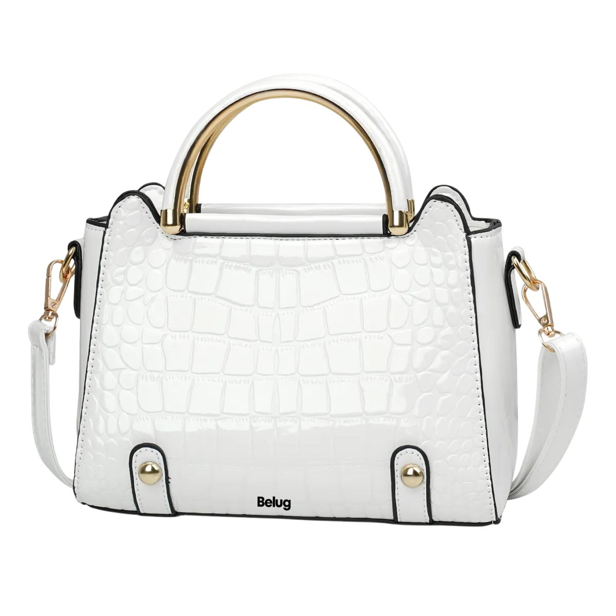 Foto 2 pulgar | Bolsa Bandolera Belug Mujer Moda Cartera Crossbody Tote Hombro Blanco