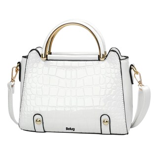 Foto 1 | Bolsa Bandolera Belug Mujer Moda Cartera Crossbody Tote Hombro Blanco