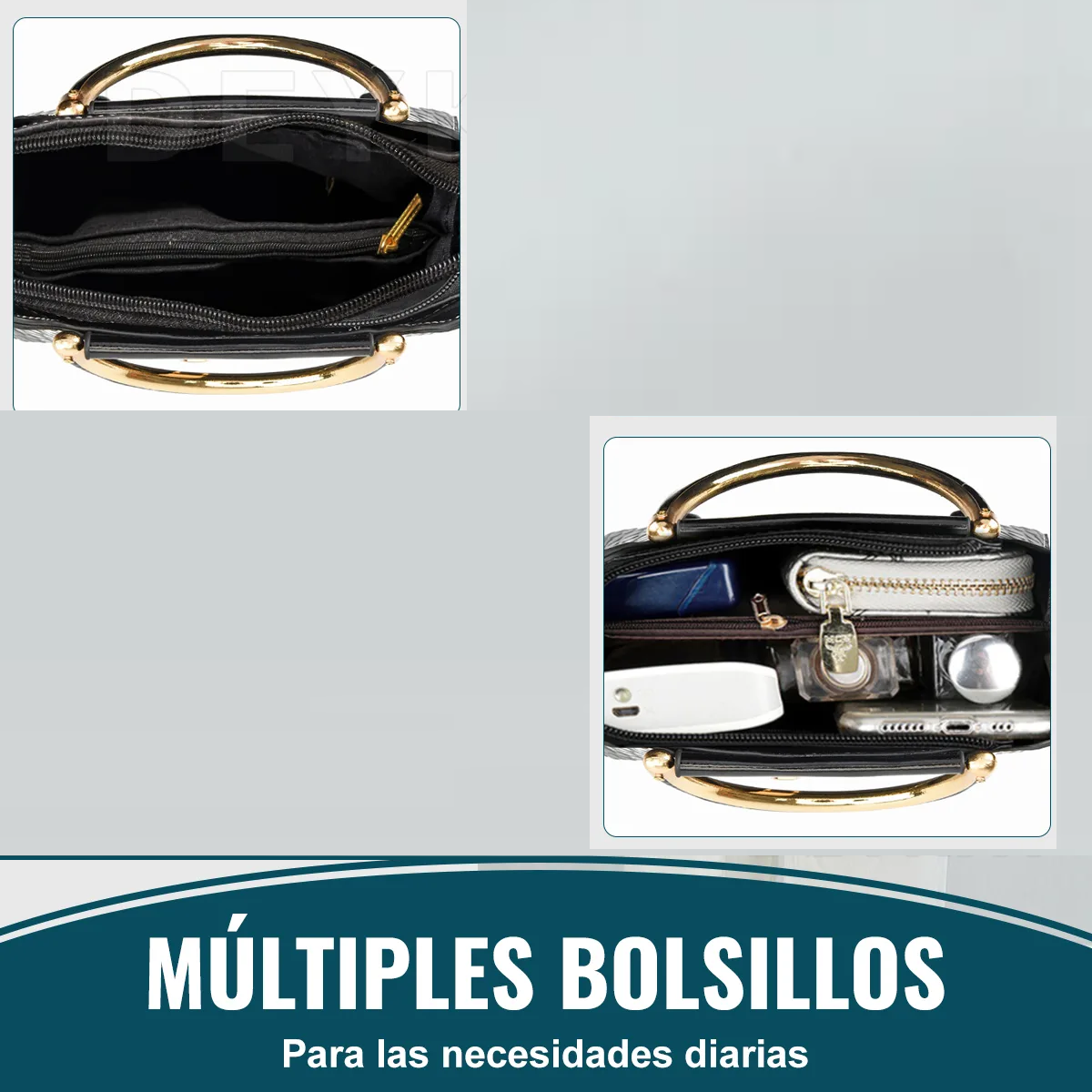 Foto 5 pulgar | Bolsa Bandolera Lab.g Mujer Moda Cartera Crossbody Tote Hombro Negro
