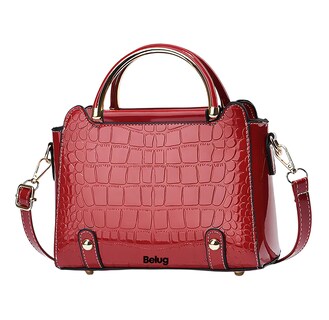 Foto 1 | Bolsa Bandolera Belug Mujer Moda Cartera Crossbody Tote Hombro Rojo