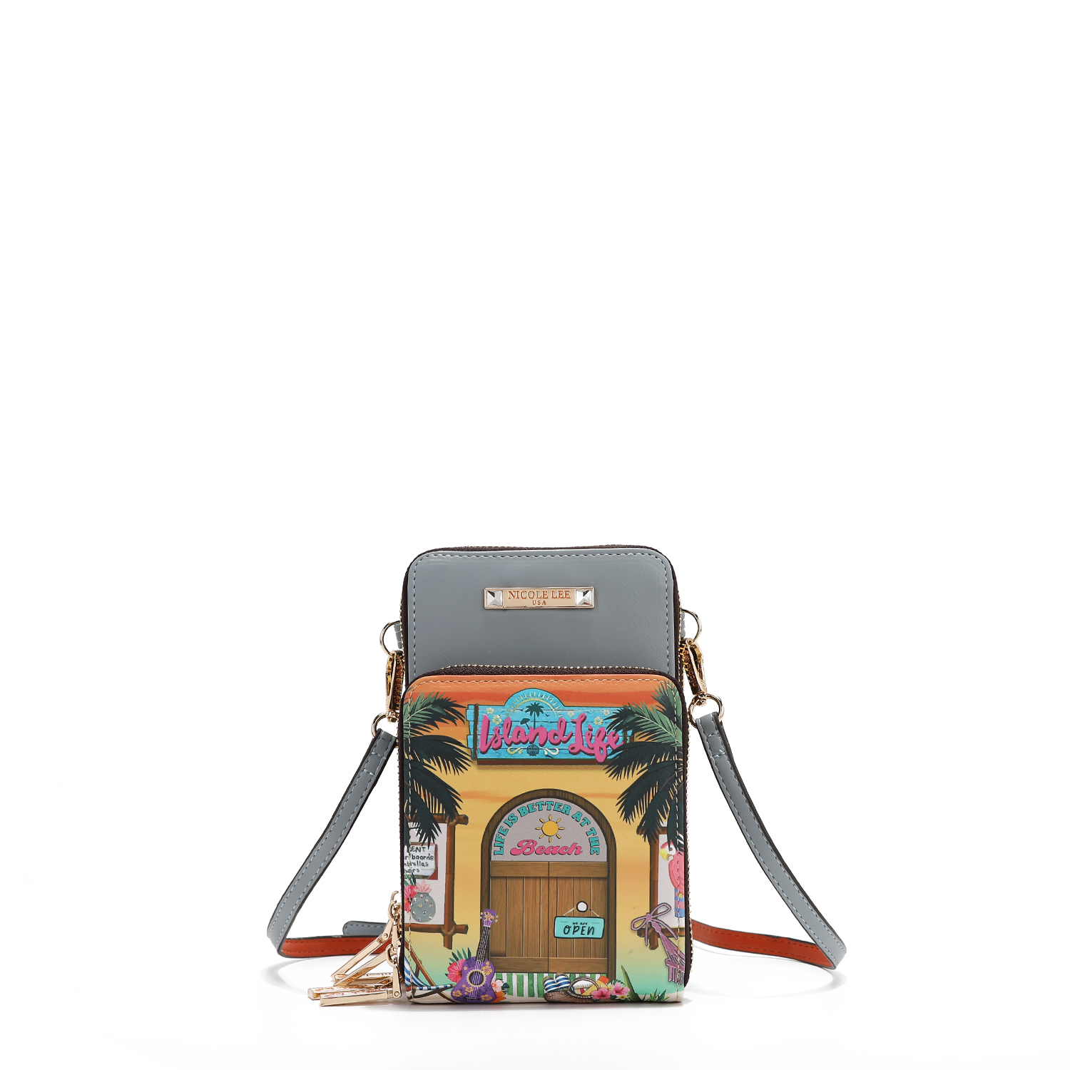 Foto 1 | Bolsa Portacelular Nicole Lee Estampada Sun & Sand