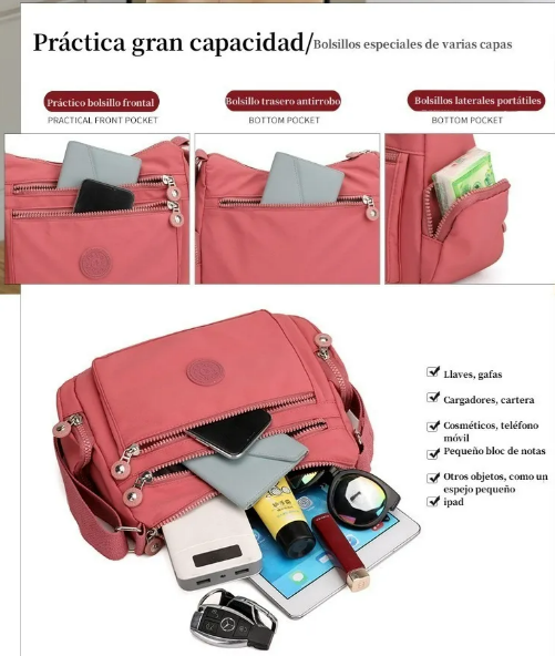 Foto 4 pulgar | Bolsa Xtellar Impermeable Dama Bolsa Cruzada Mujer Casual Bolsas