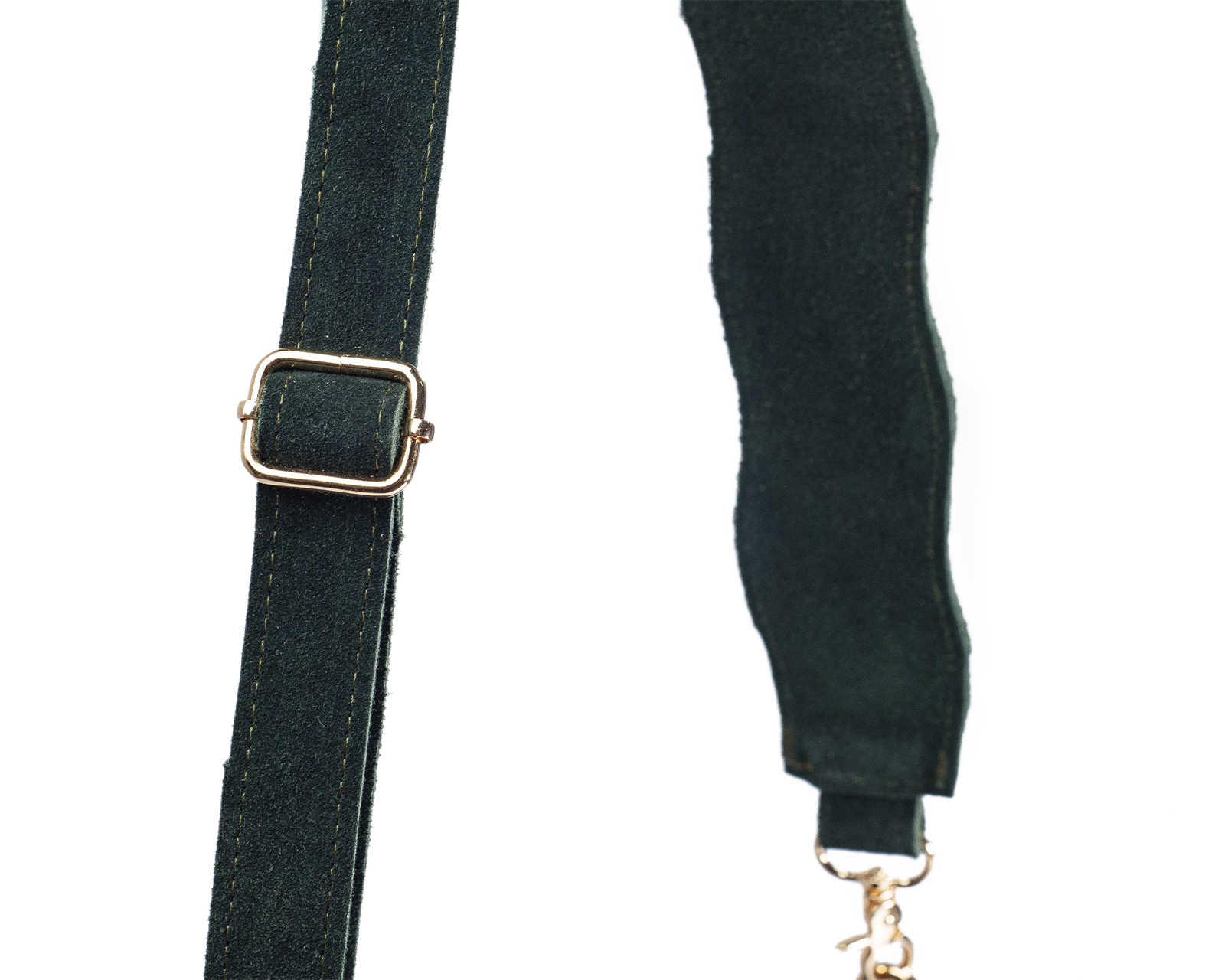 Foto 8 pulgar | Bolso Crossbody A Ángelozano De Piel Gamuza Con Pulsera Tejida Artesanal, Color Verde, Modelo Eva