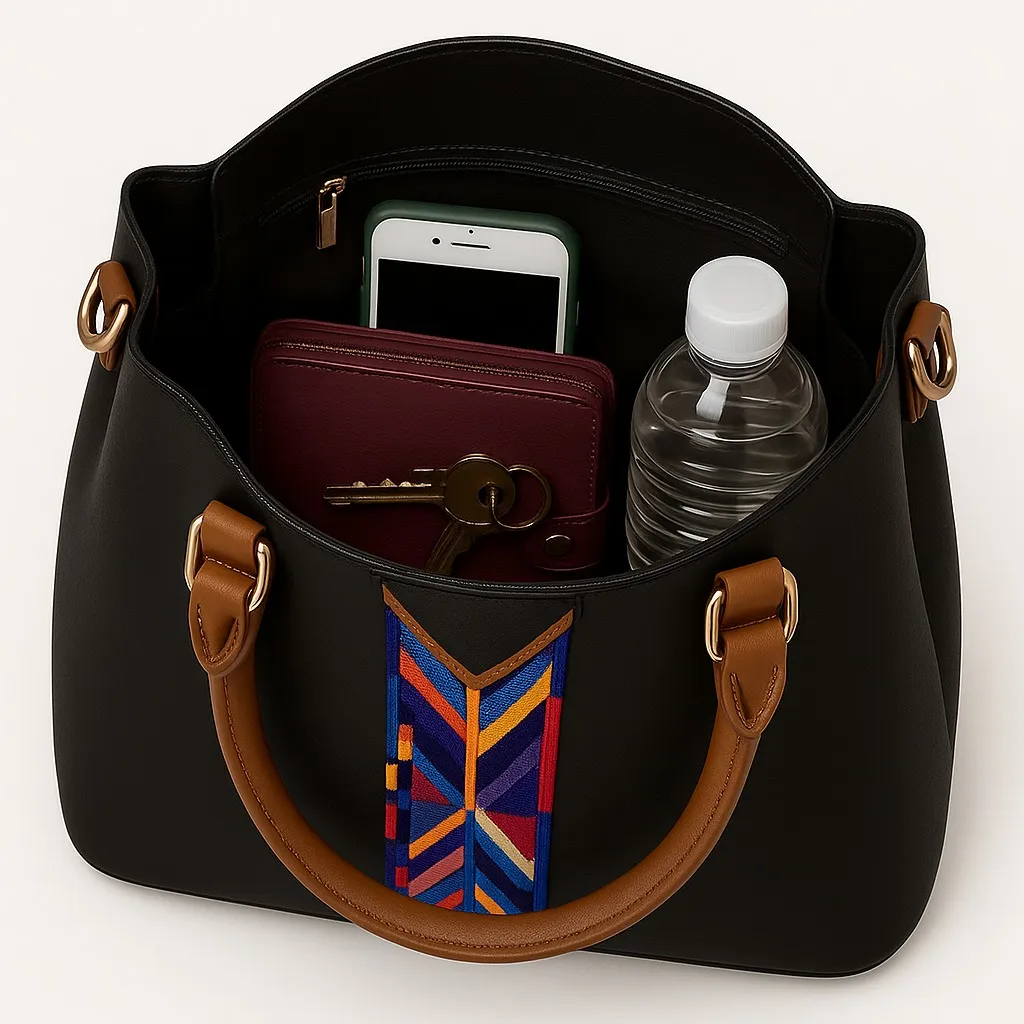 Foto 4 pulgar | Juego De 4 Bolsas Informales Lab.g De Lujo Para Mujer A La Moda Color Negro