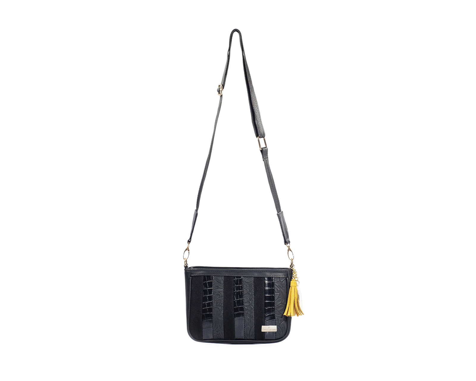 Foto 6 pulgar | Bolso Crossbody A Ángelozano De Piel Vegana, Color Camel, Modelo Eva
