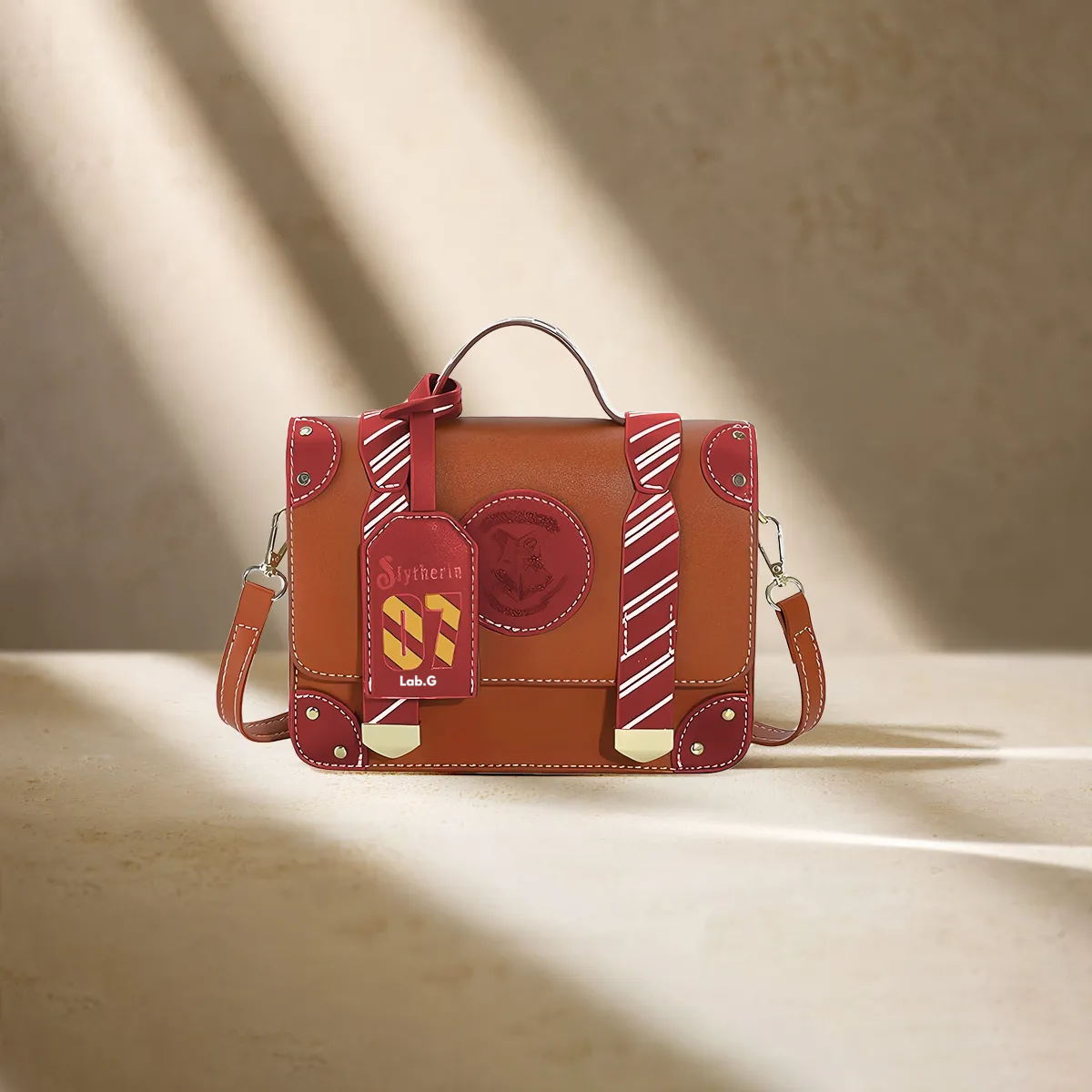 Foto 2 | Color Sólido Letras Mano Bolso De Para Mujer Bandolera Moda Marron