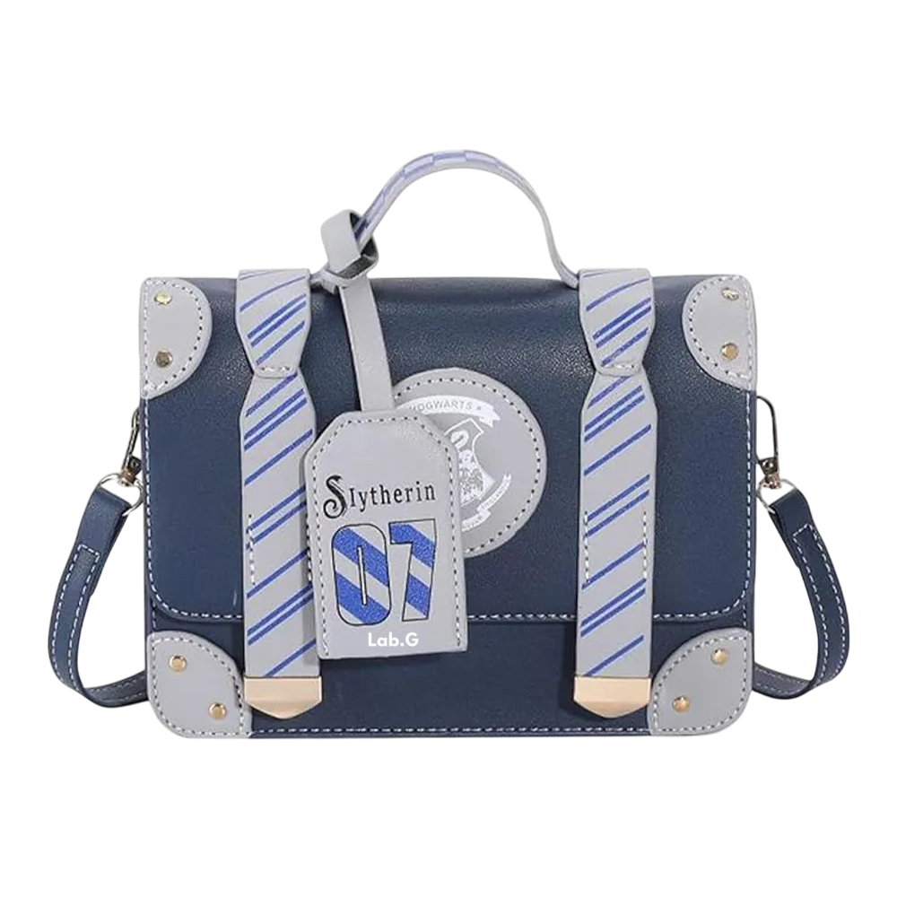 Foto 1 | Color Sólido Letras Mano Bolso De Para Mujer Bandolera Moda Azul Oscuro Gris