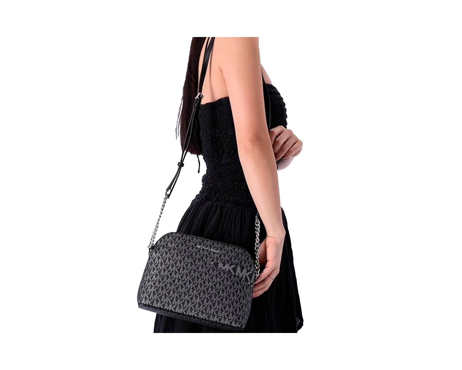 Foto 5 | Bolsa Michael Kors Jet Set Travel Medium Logo Dome Crossbody 35h3gtvc6v Color Negro