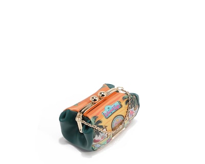 Foto 3 | Monedero Crossbody C/kiss Lock Nicole Lee Print Sunsand