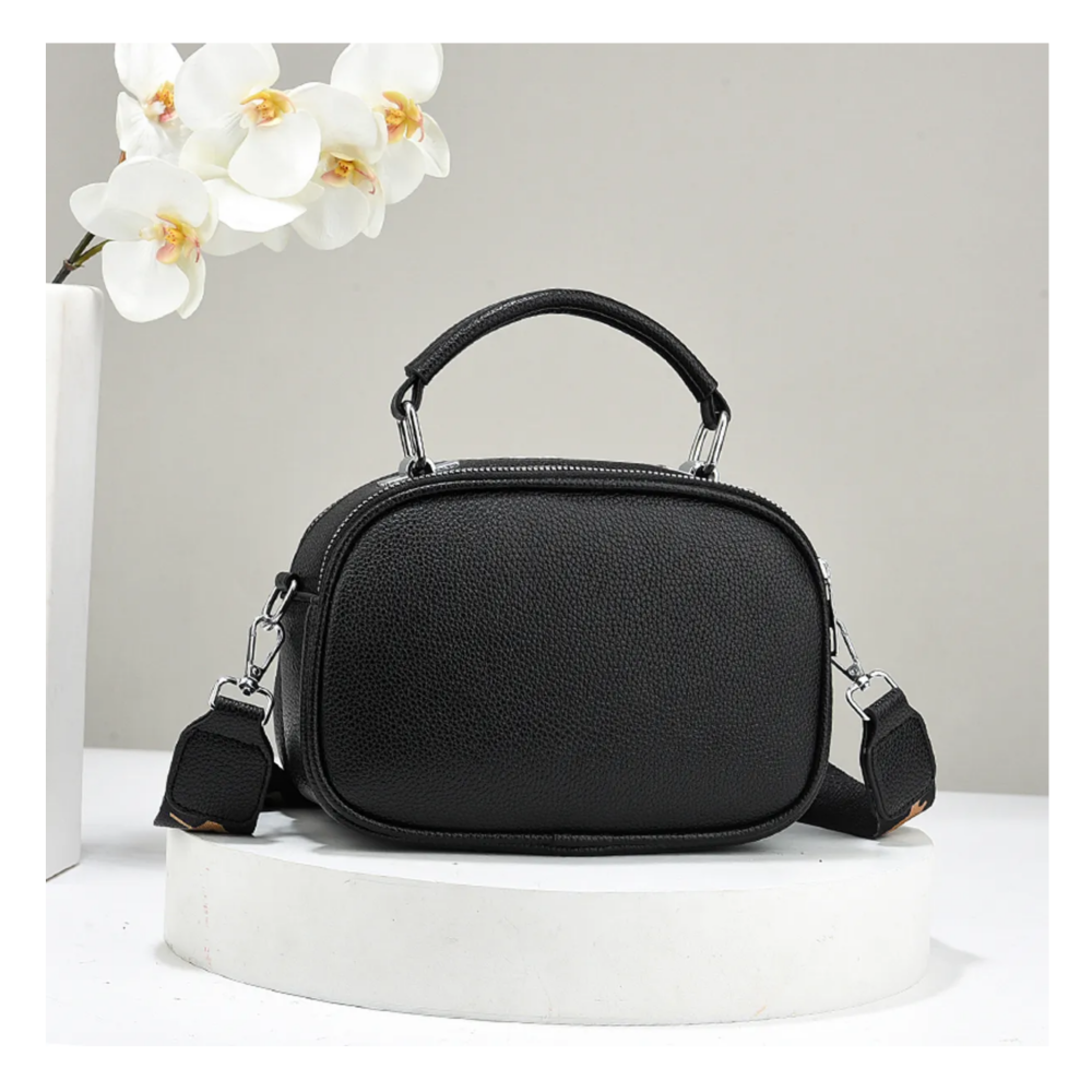 Foto 4 pulgar | Bolso De Mujer De Varios Pisos Piel Lab.g,  Negro
