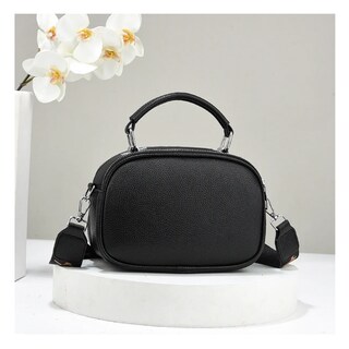 Foto 3 | Bolso De Mujer De Varios Pisos Piel Lab.g, Negro