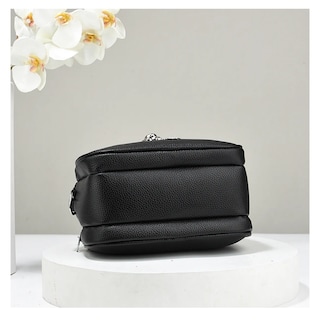 Foto 5 | Bolso De Mujer De Varios Pisos Piel Lab.g, Negro