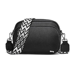 Foto 1 | Bolso De Moda De Piel Blanda Y Correas Belug, Negro