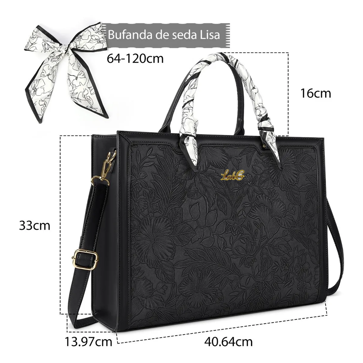 Foto 5 pulgar | Bolsa Elegante Para Mujer Moderna Lab.g Negro