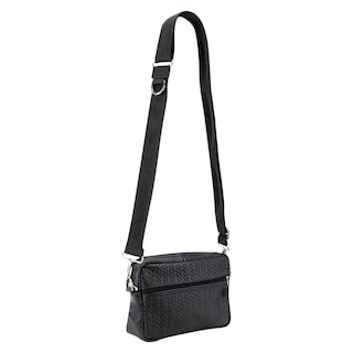 Foto 2 | Mariconera Unisex Negro Piel Petatillo Piel Sidney Nueva Imagen