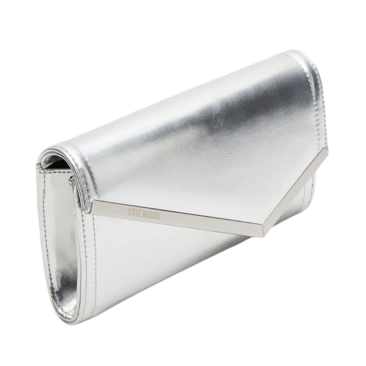 Foto 4 pulgar | Bolsa Crossbody Steve Madden Clutch Silver