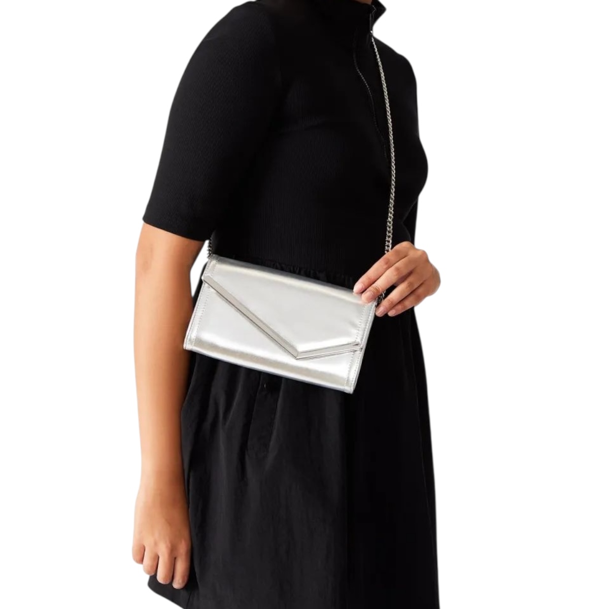 Foto 7 pulgar | Bolsa Crossbody Steve Madden Clutch Silver