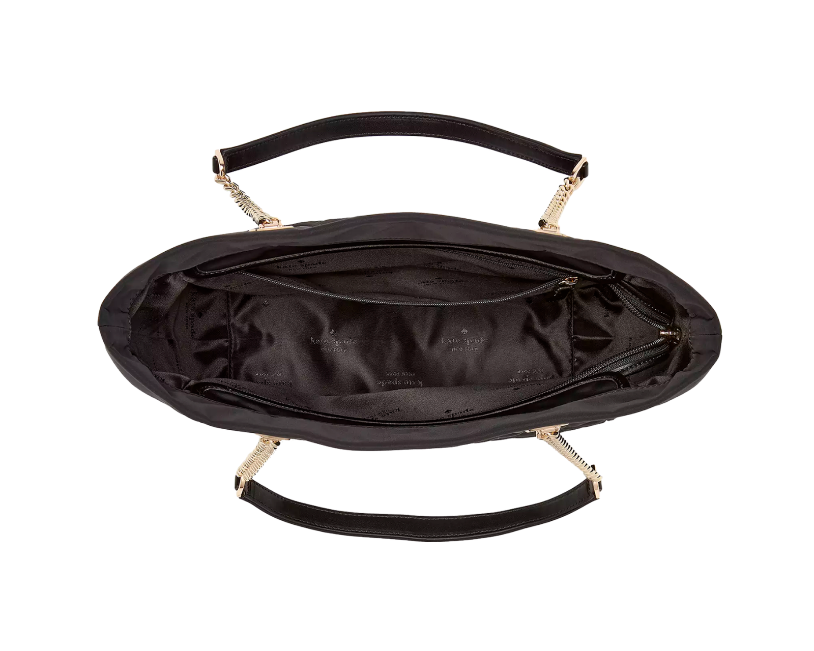 Foto 3 pulgar | Bolsa Kate Spade Flower Quilted Fabric Medium Tote Kk156 Color Negro