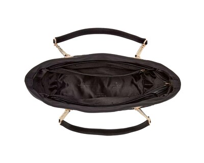 Foto 2 | Bolsa Kate Spade Flower Quilted Fabric Medium Tote Kk156 Color Negro