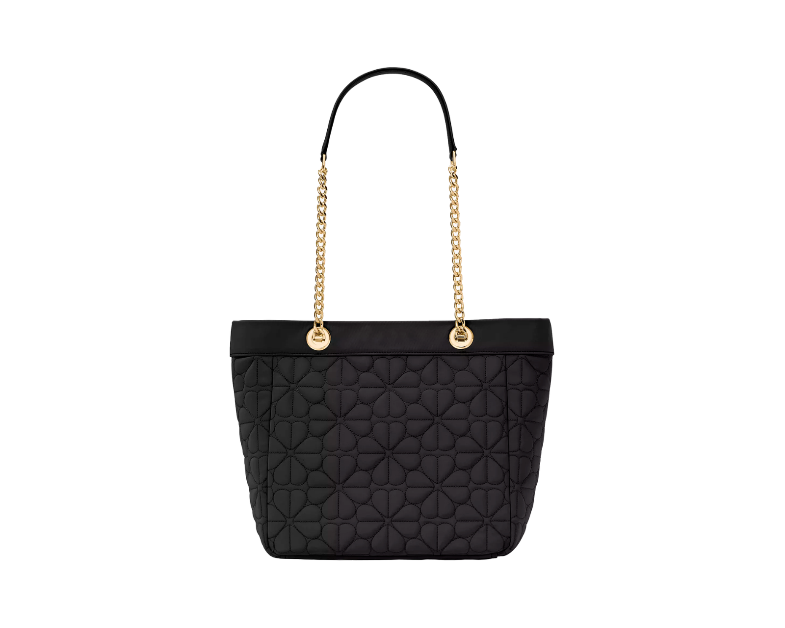 Foto 4 pulgar | Bolsa Kate Spade Flower Quilted Fabric Medium Tote Kk156 Color Negro