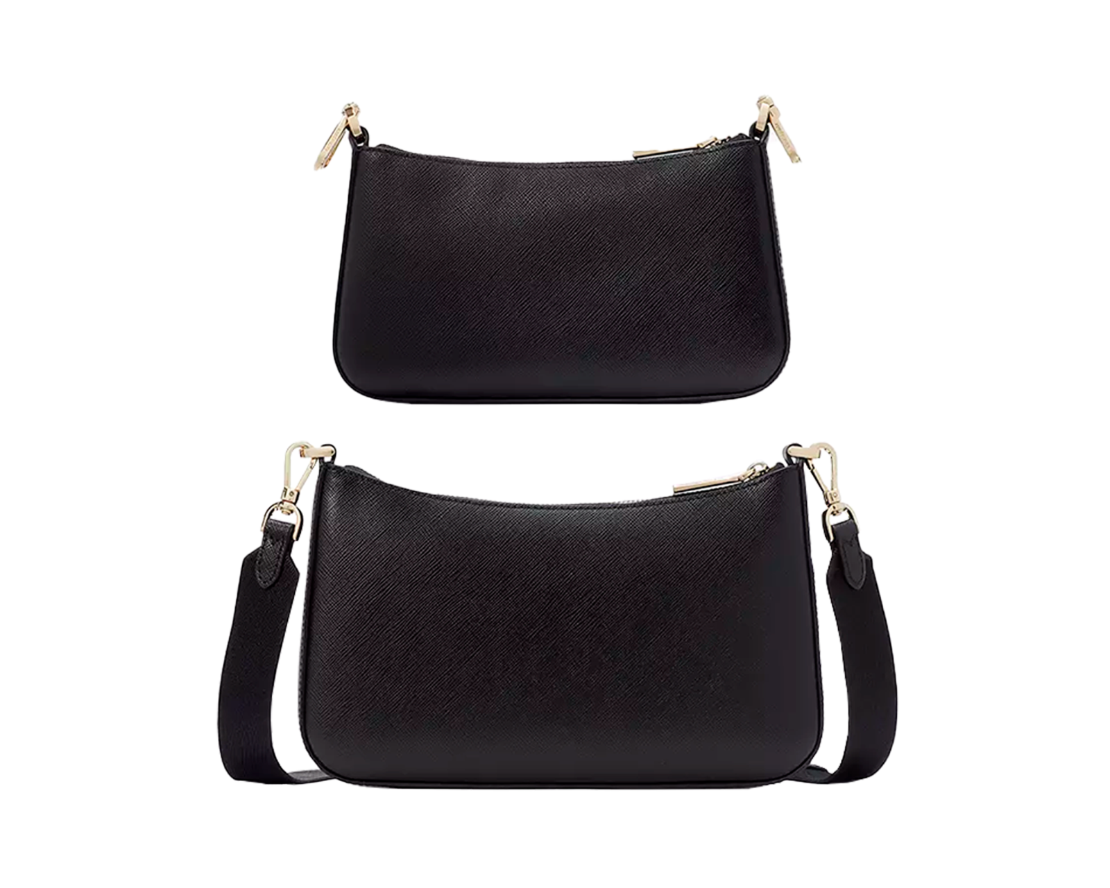 Foto 4 pulgar | Bolsa Kate Spade Duet Saffiano Leather Small Crossbody Kh757 Color Negro