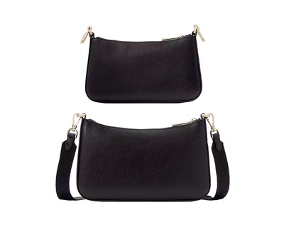 Foto 3 | Bolsa Kate Spade Duet Saffiano Leather Small Crossbody Kh757 Color Negro
