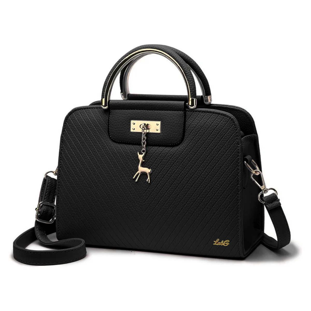 Foto 2 pulgar | Bolsa Para Mujer Crossbody  con Venadito Lab.G Negro