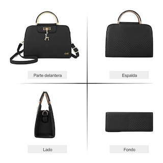 Foto 4 | Bolsa Para Mujer Crossbody con Venadito Lab.G Negro