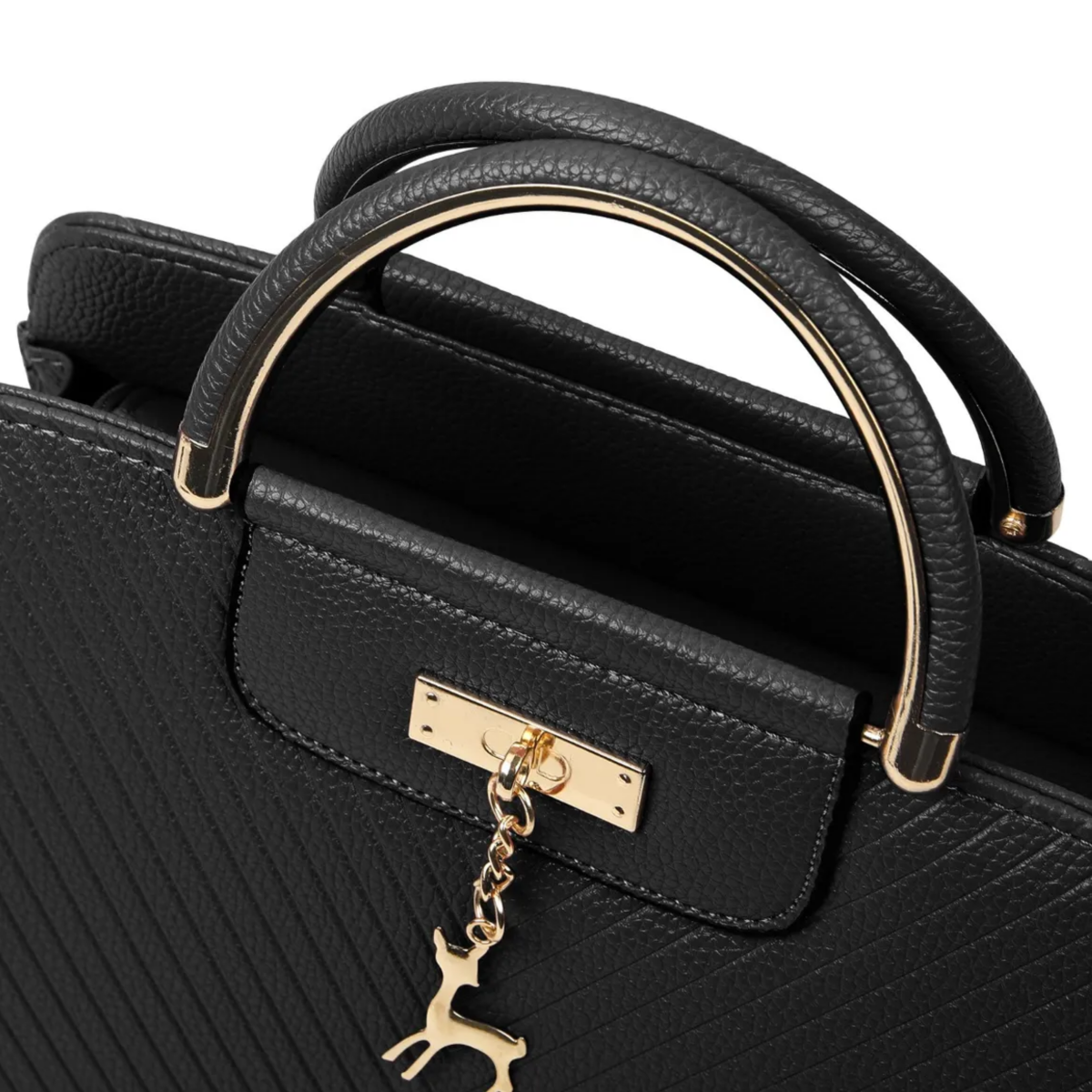 Foto 6 pulgar | Bolsa Para Mujer Crossbody  con Venadito Lab.G Negro