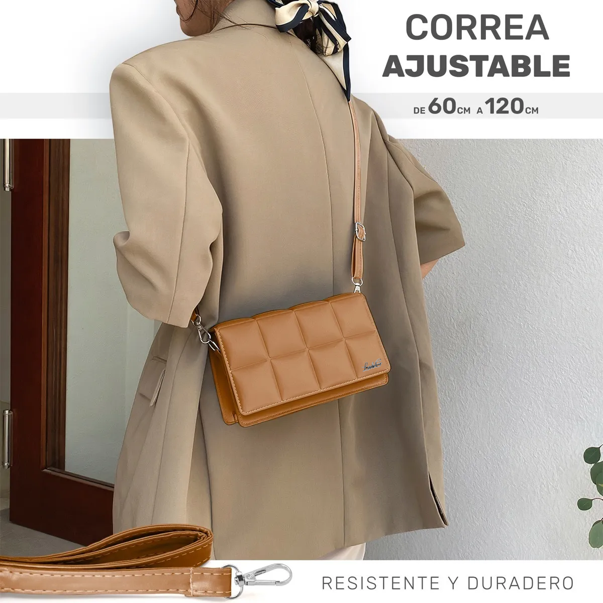 Foto 4 pulgar | Bolsa Crossbody Mensajera Dama Moda Mujer Lab.g Marrón