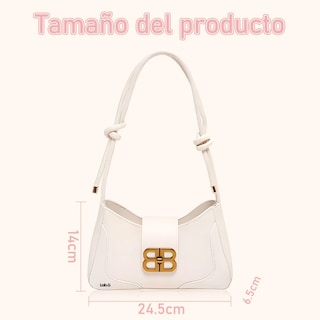 Foto 4 | Bolsas Lab.g Elegantes Para Mujer Cruzado Blanco