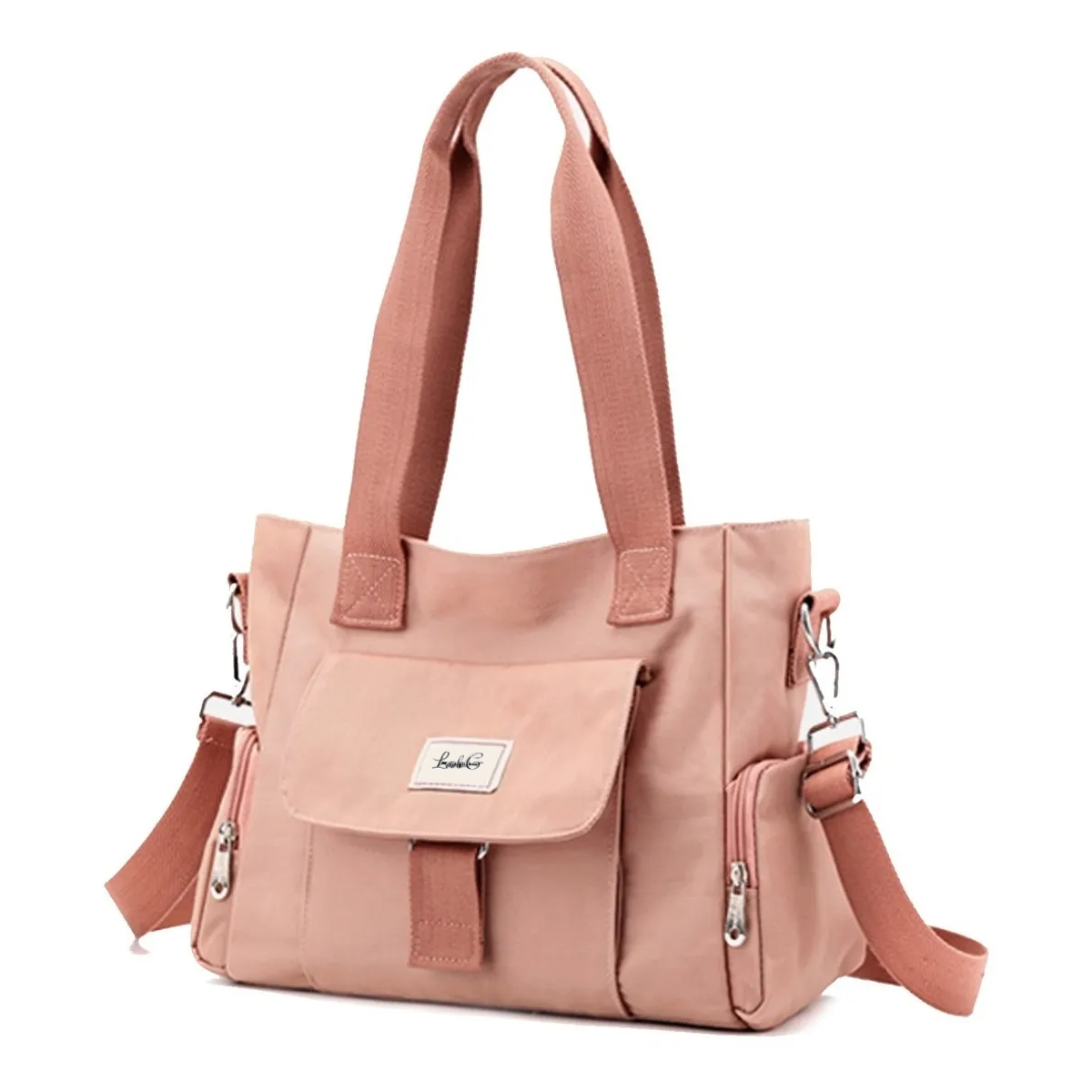 Foto 1 | Elegante Bolso Resistente Al Agua Y Antirrobo Para Mujer Lab.g Rosa