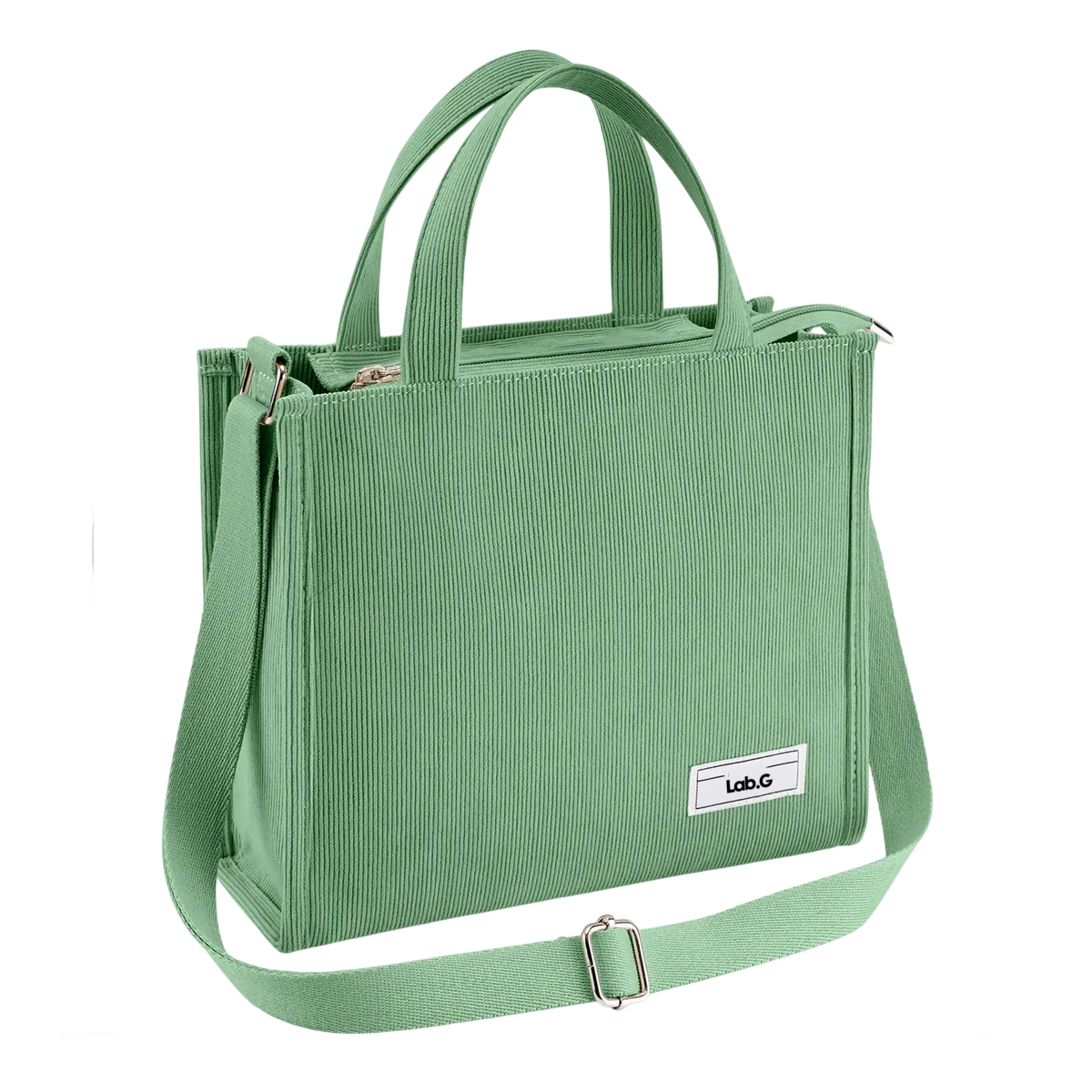 Foto 2 pulgar | Bolso Lab.g De Moda Cercanías Para Mujer Bolso De Pana Casual Verde