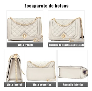 Foto 2 | Bolso Belug De Gran Capacidad Blanco