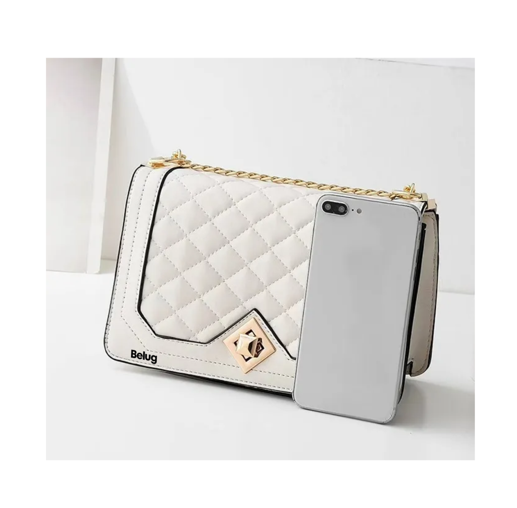 Foto 3 | Bolso Belug De Gran Capacidad Blanco