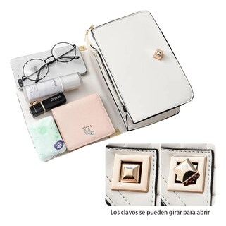 Foto 4 | Bolso Belug De Gran Capacidad Blanco
