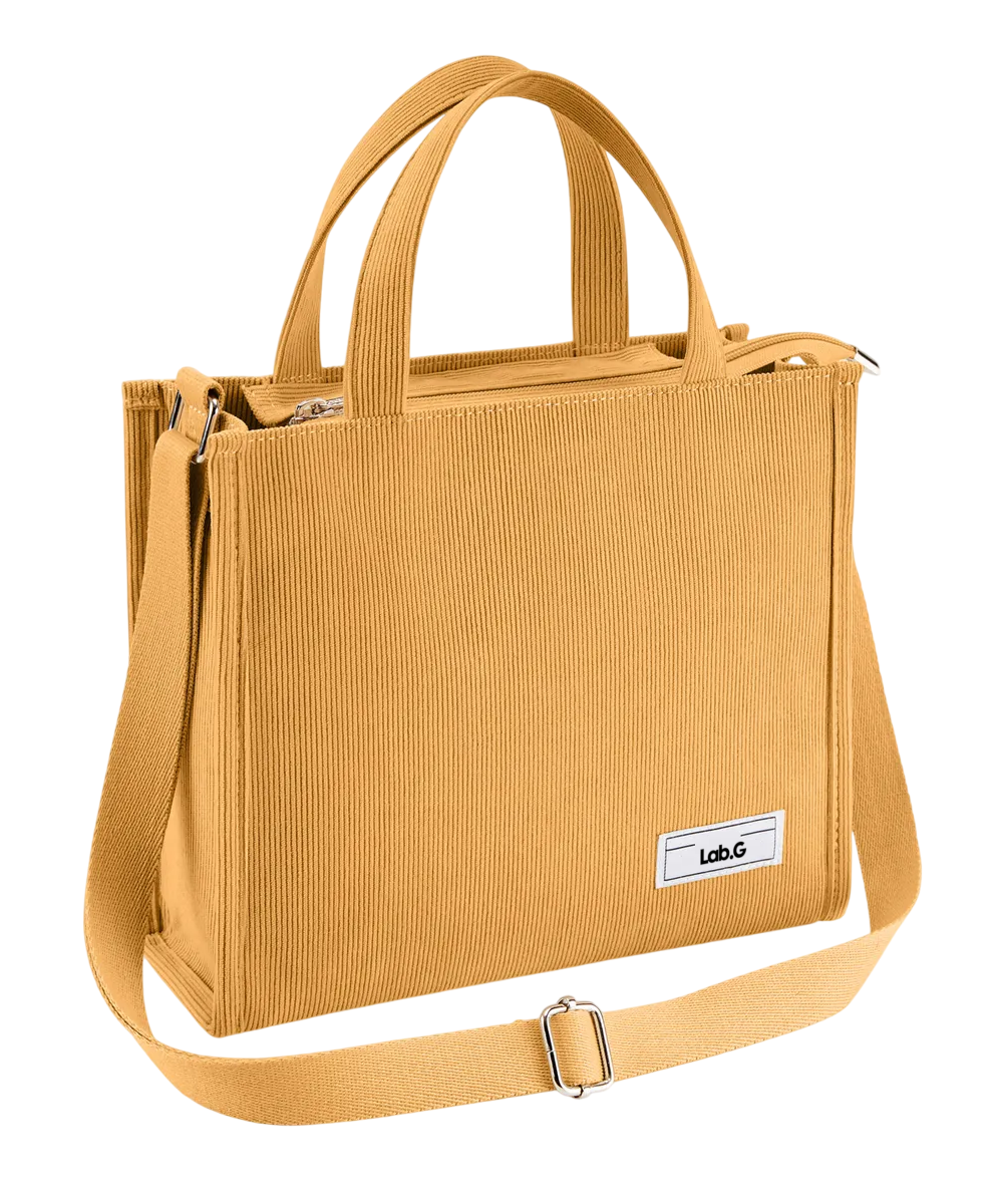 Foto 2 pulgar | Bolso De Moda Lab.g Cercanías Para Mujer Bolso De Pana Casual Amarillo