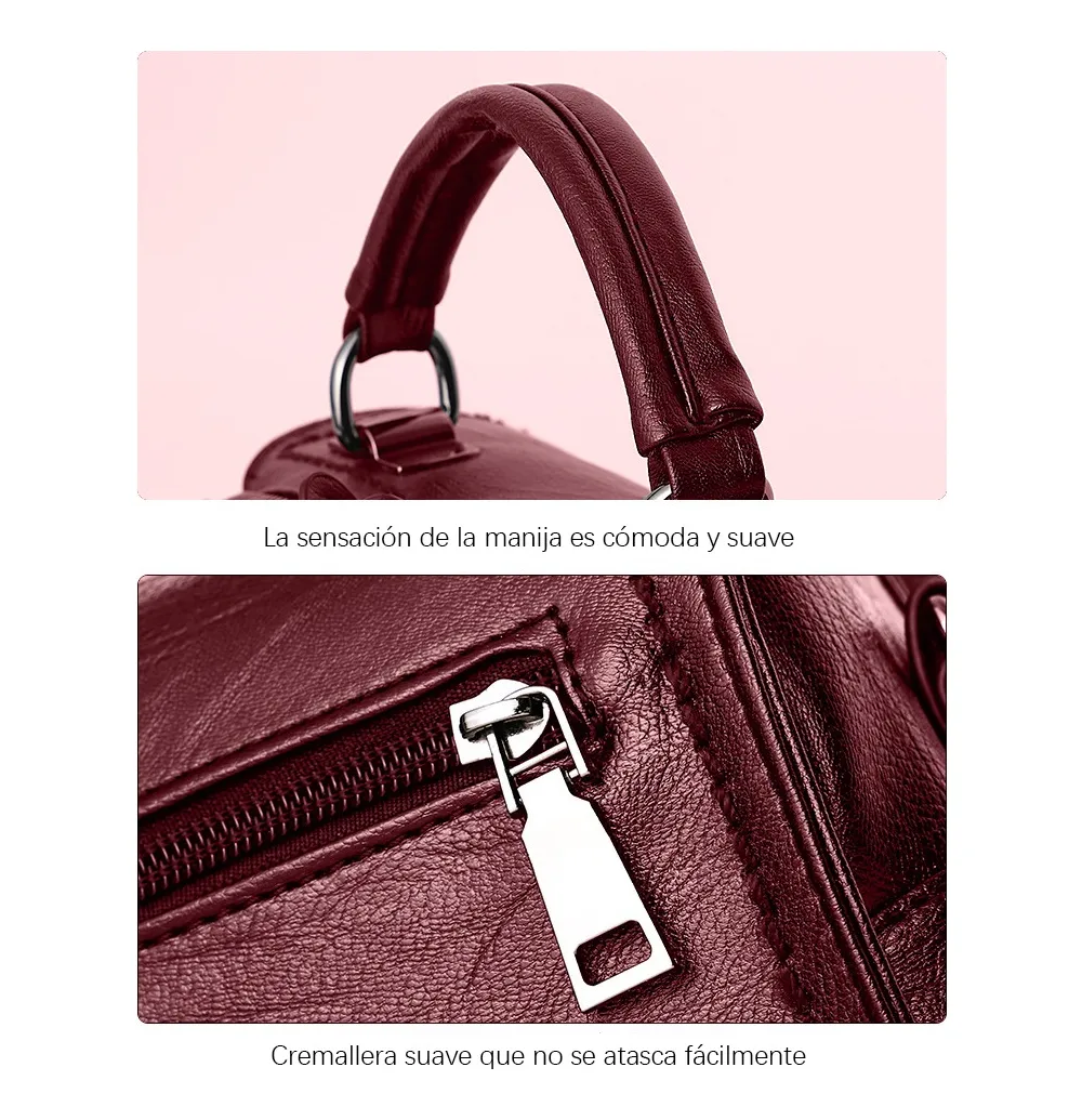 Foto 4 pulgar | Moda Una Bolsa Belug De Hombro Bolsa Crossbody Bolsa De Mujer Color Vino