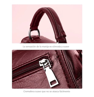 Foto 3 | Moda Una Bolsa Belug De Hombro Bolsa Crossbody Bolsa De Mujer Color Vino