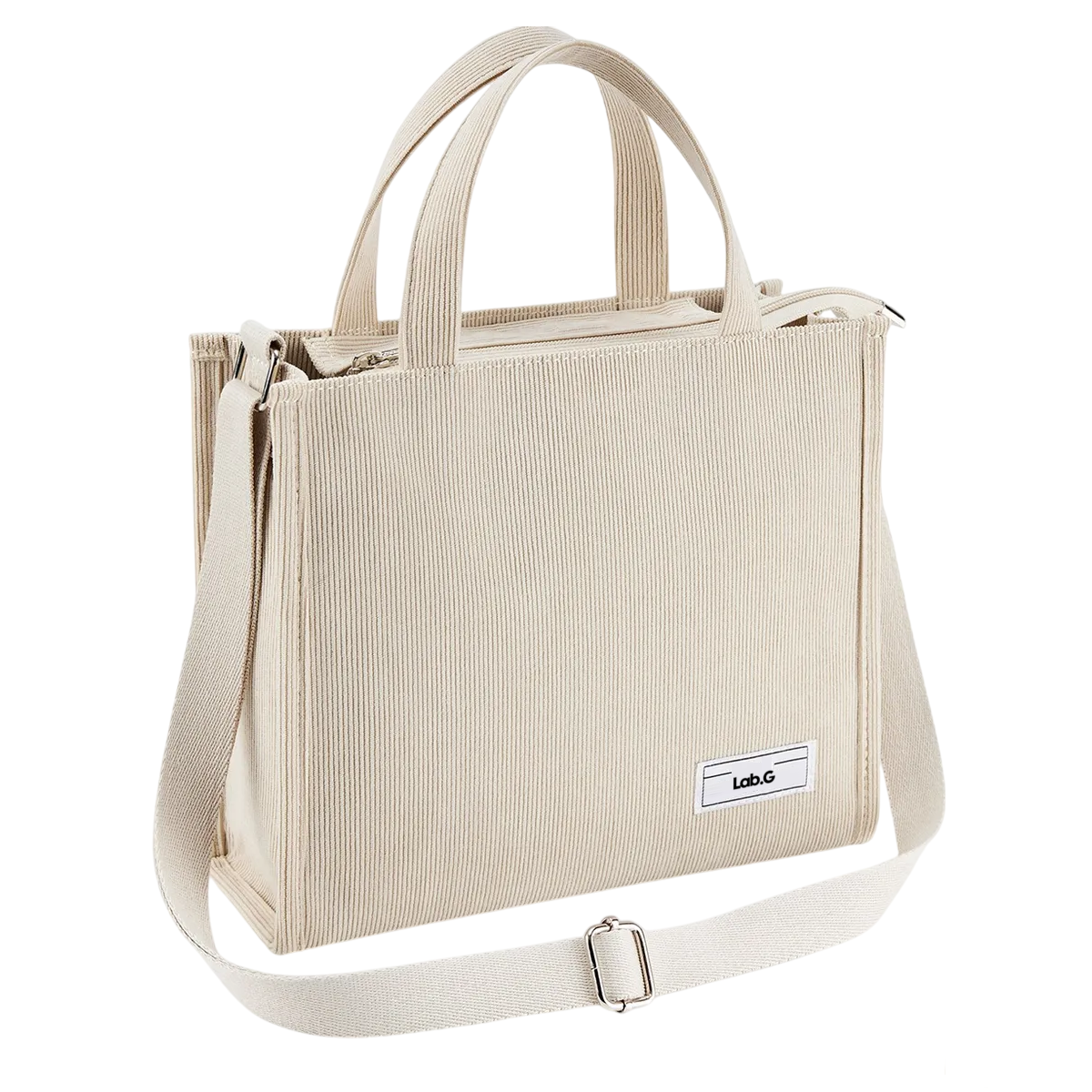 Foto 2 pulgar | Bolso De Moda Lab.g Cercanías Para Mujer Bolso De Pana Casual Creamy White