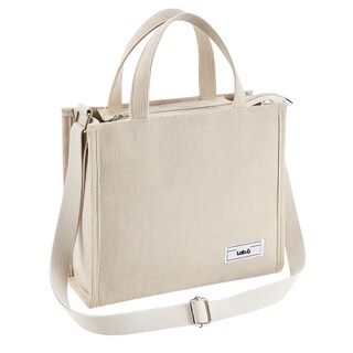 Foto 1 | Bolso De Moda Lab.g Cercanías Para Mujer Bolso De Pana Casual Creamy White