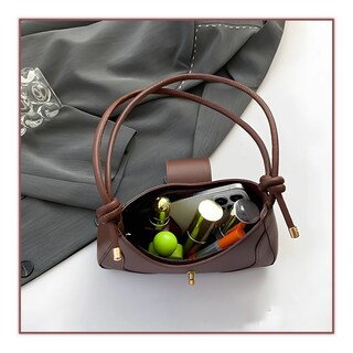 Foto 5 | Bolsas Belug Elegantes Para Mujer Cruzado Marron Oscuro
