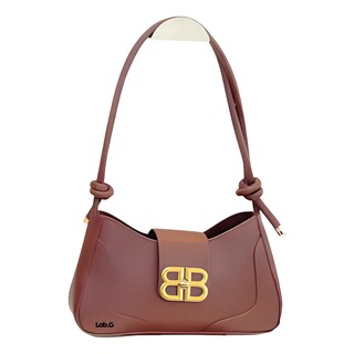 Foto 1 | Bolsas Lab.g Elegantes Para Mujer Cruzado Marron Oscuro