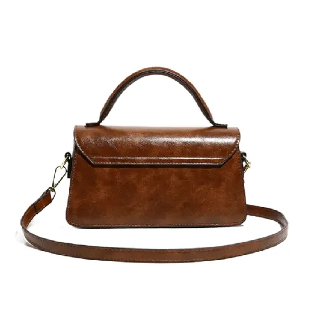 Foto 3 | Bolsa Crossbody Lab.g Pequeña De Hombro Marron Oscuro