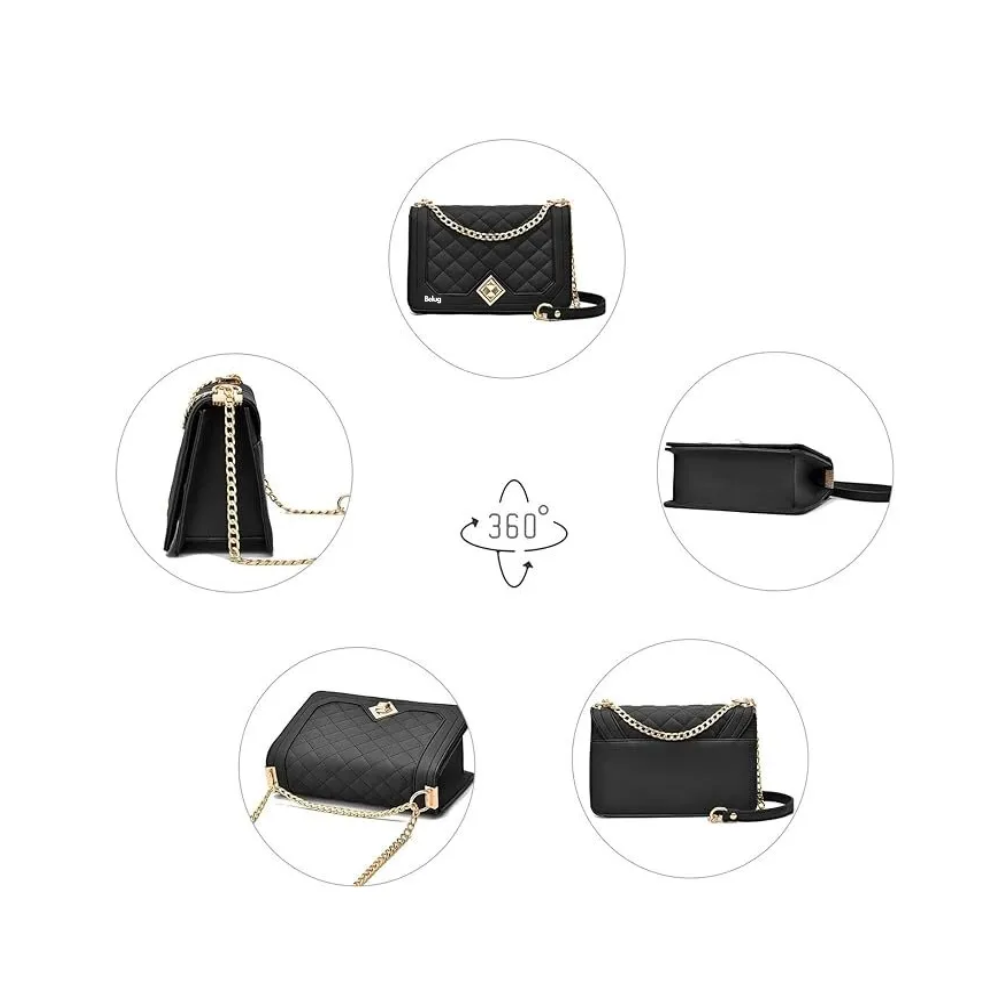 Foto 2 | Bolso Belug De Gran Capacidad Negro