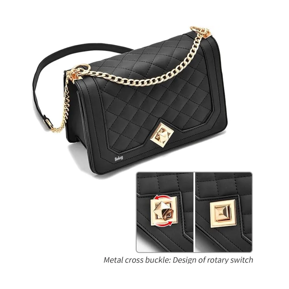 Foto 4 | Bolso Belug De Gran Capacidad Negro