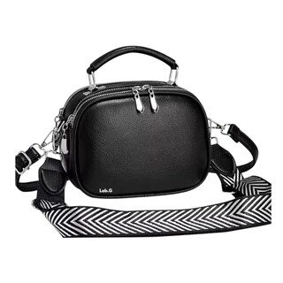 Foto 1 | Mujer Bolso De Hombro Lab.g Popular Con 2 Correas Para Hombros Negro Correa Negro Blanco